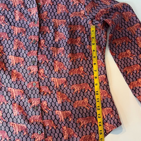 J. Crew Silk Tiger Print Blouse - Picture 5 of 9